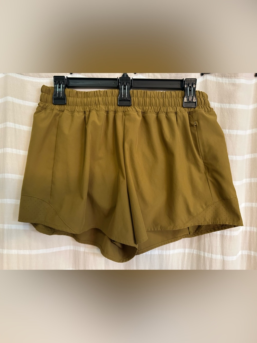 Olive Athletic Pull-On Women's Running Shorts